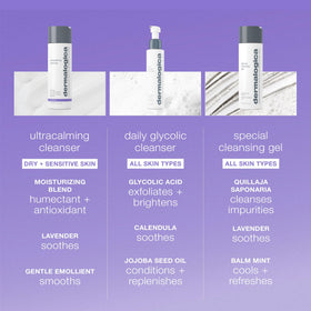 Dermalogica close-up of gel-cream texture that soothes sensitive skin