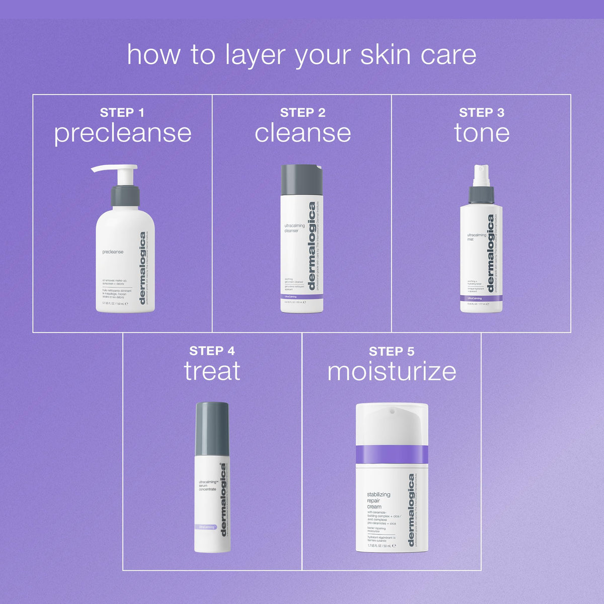 Dermalogica application on model misting face for instant cooling comfort