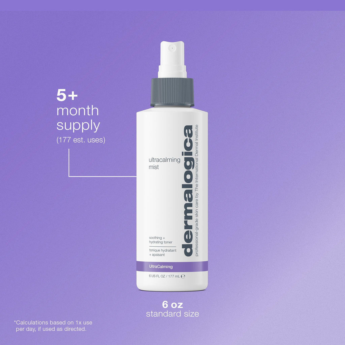 Dermalogica ingredients label detail emphasizing soothing botanical actives