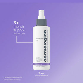Dermalogica ingredients label detail emphasizing soothing botanical actives