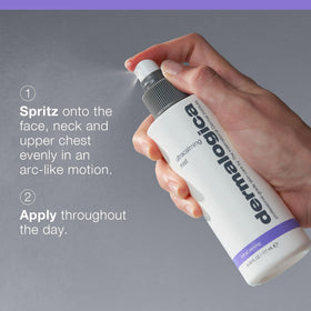 Dermalogica 6 fl oz bottle beside common object showing true size