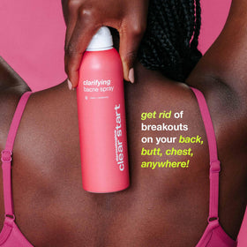 Dermalogica applied to back demonstrating easy reach and coverage