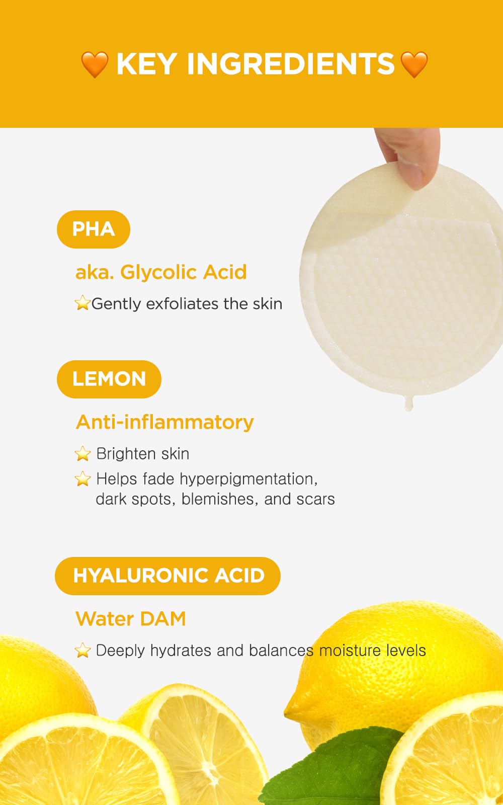 DERMALOGY by NEOGENLAB pad in hand demonstrating pad size and ease of use