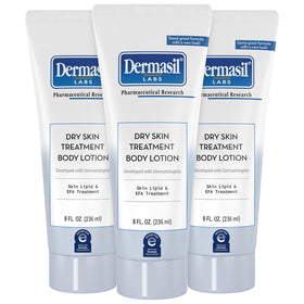 Dermasil front packaging three-pack showing full product and convenience