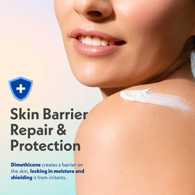 Dermasil next to ruler showing 8 oz tube size and travel-ready benefit