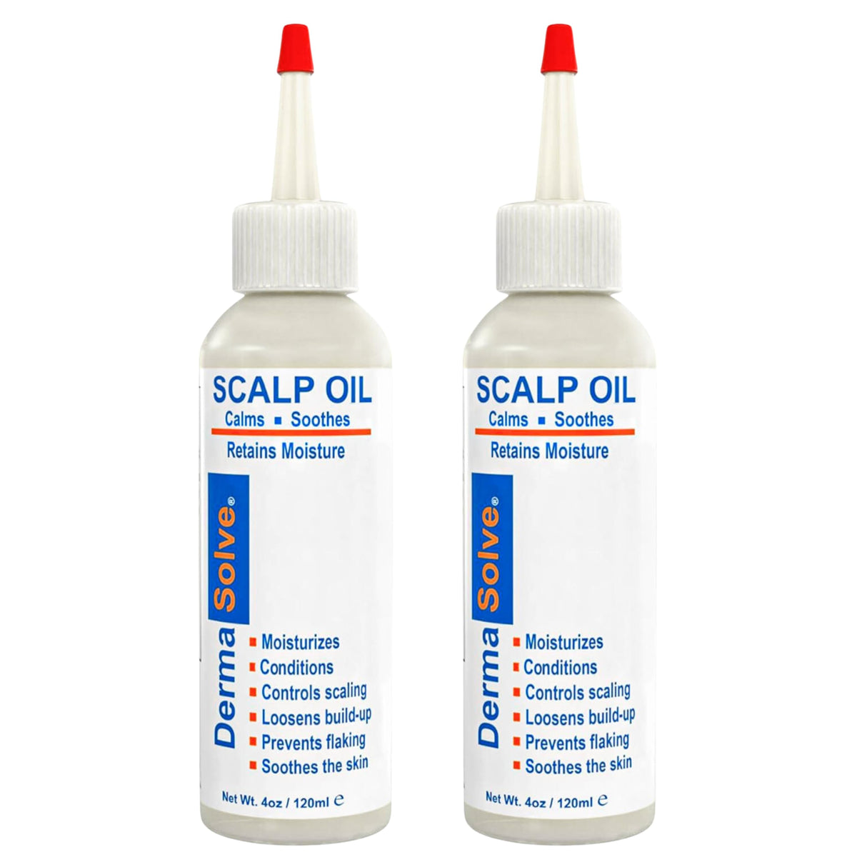 Dermasolve front packaging showing bottle and brand for clear identification and trust