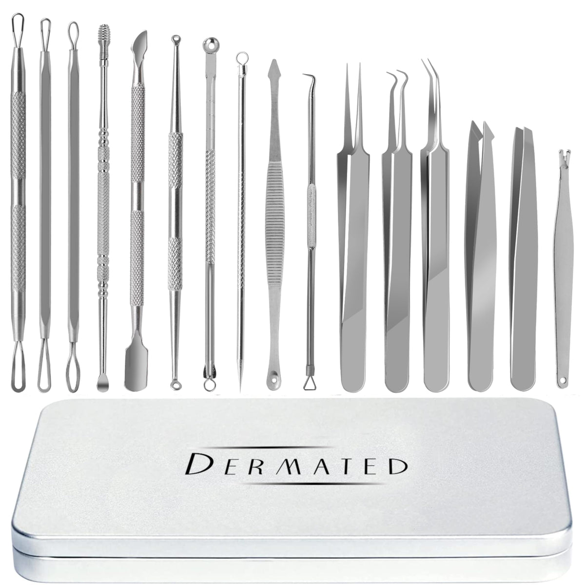 DERMATED front packaging showing kit and brand, conveys professional readiness