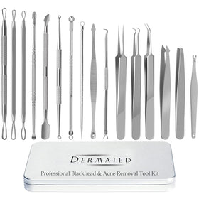 DERMATED kit packed inside a travel bag ready for quick touch-ups