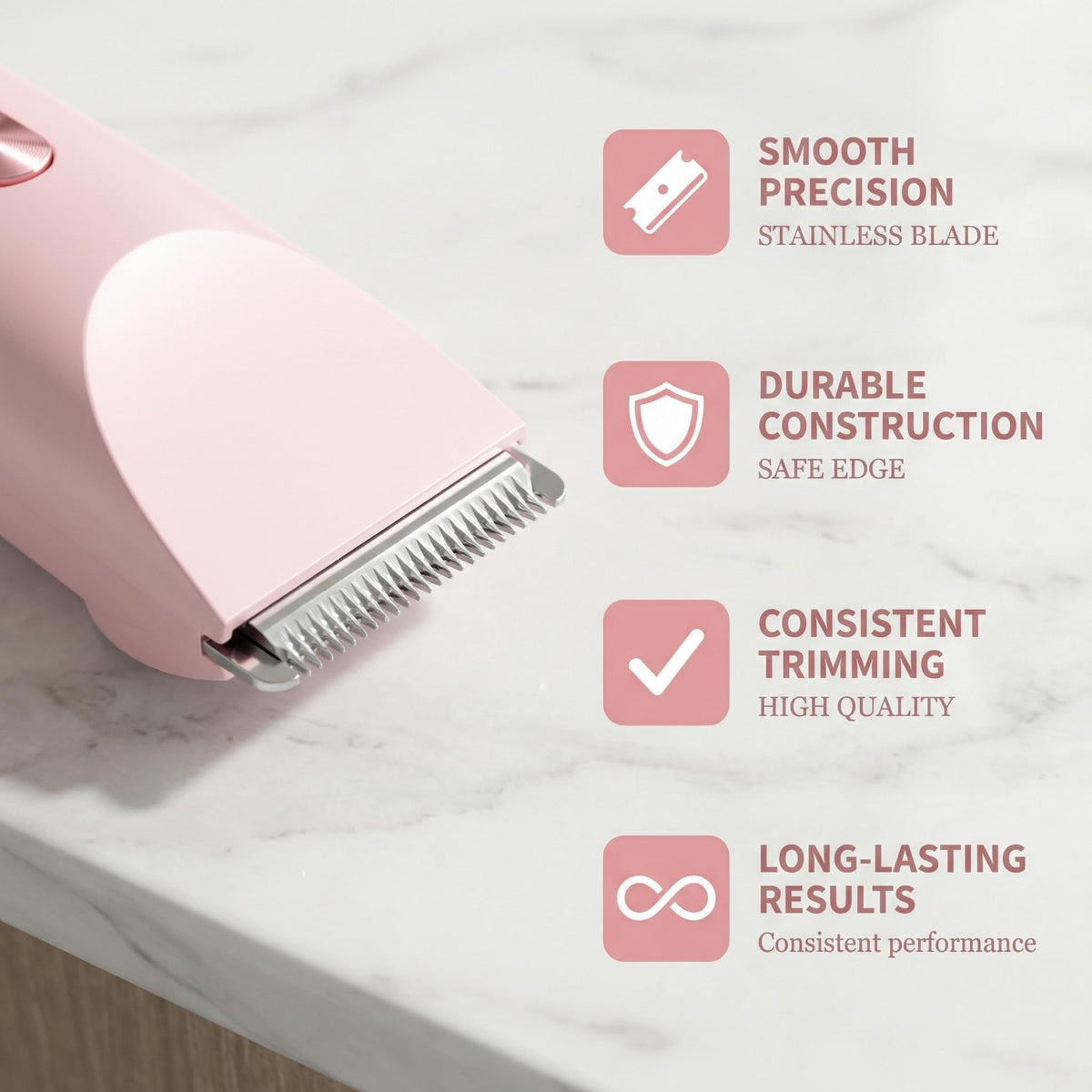 Dermave angled view of dual-head showing curved blade head for contour-following precision