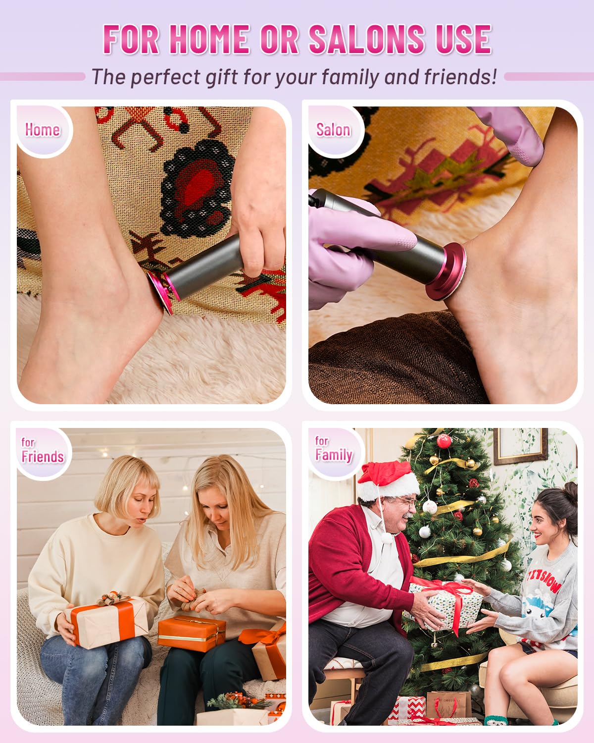 DERMAWAVE packaging and included accessories for ready-to-use pedicure sessions