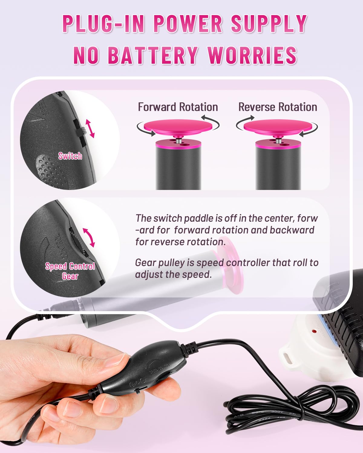 DERMAWAVE size comparison in hand showing 4.7-inch extended handle for reach