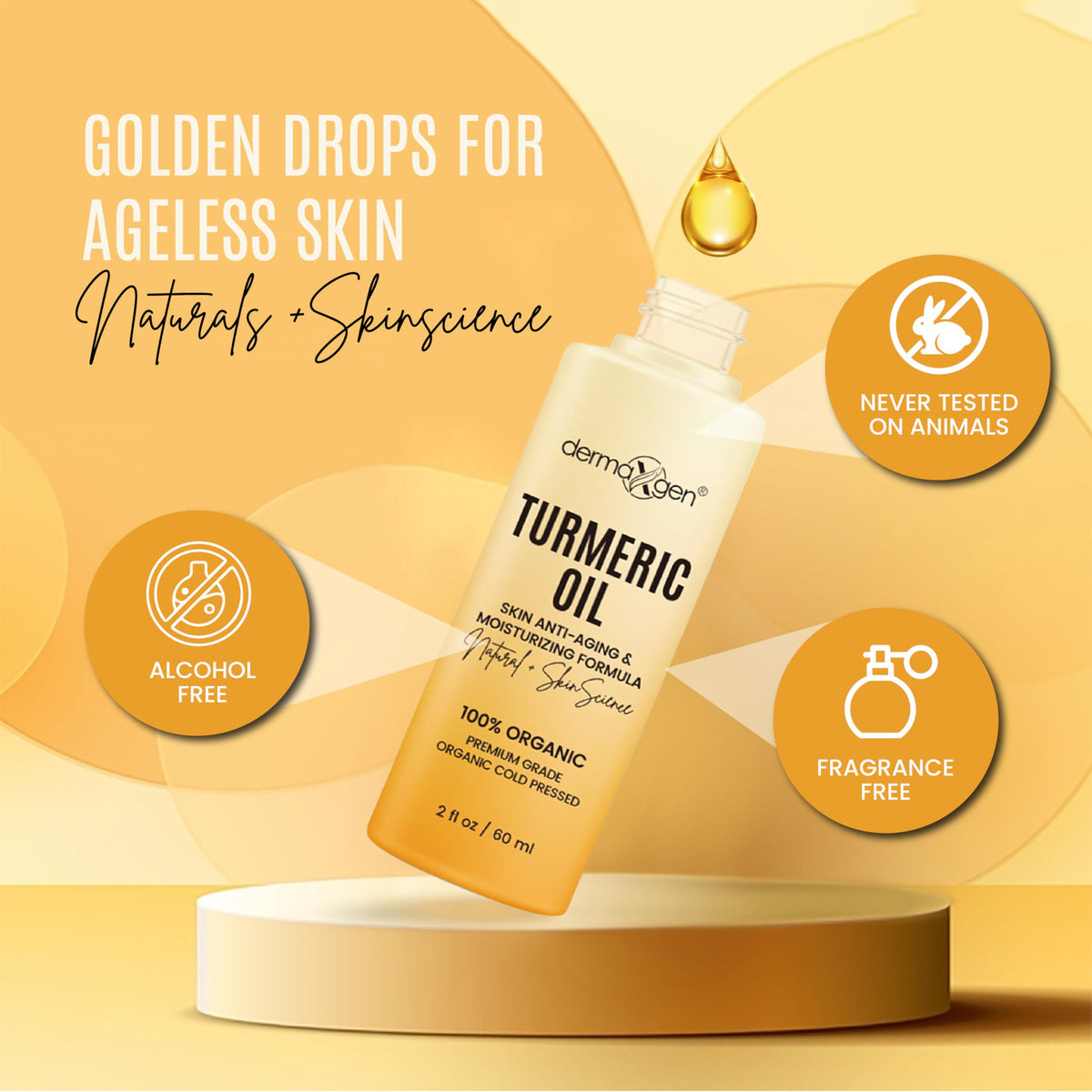 DERMAXGEN before and after sample demonstrating brighter, more even skin tone