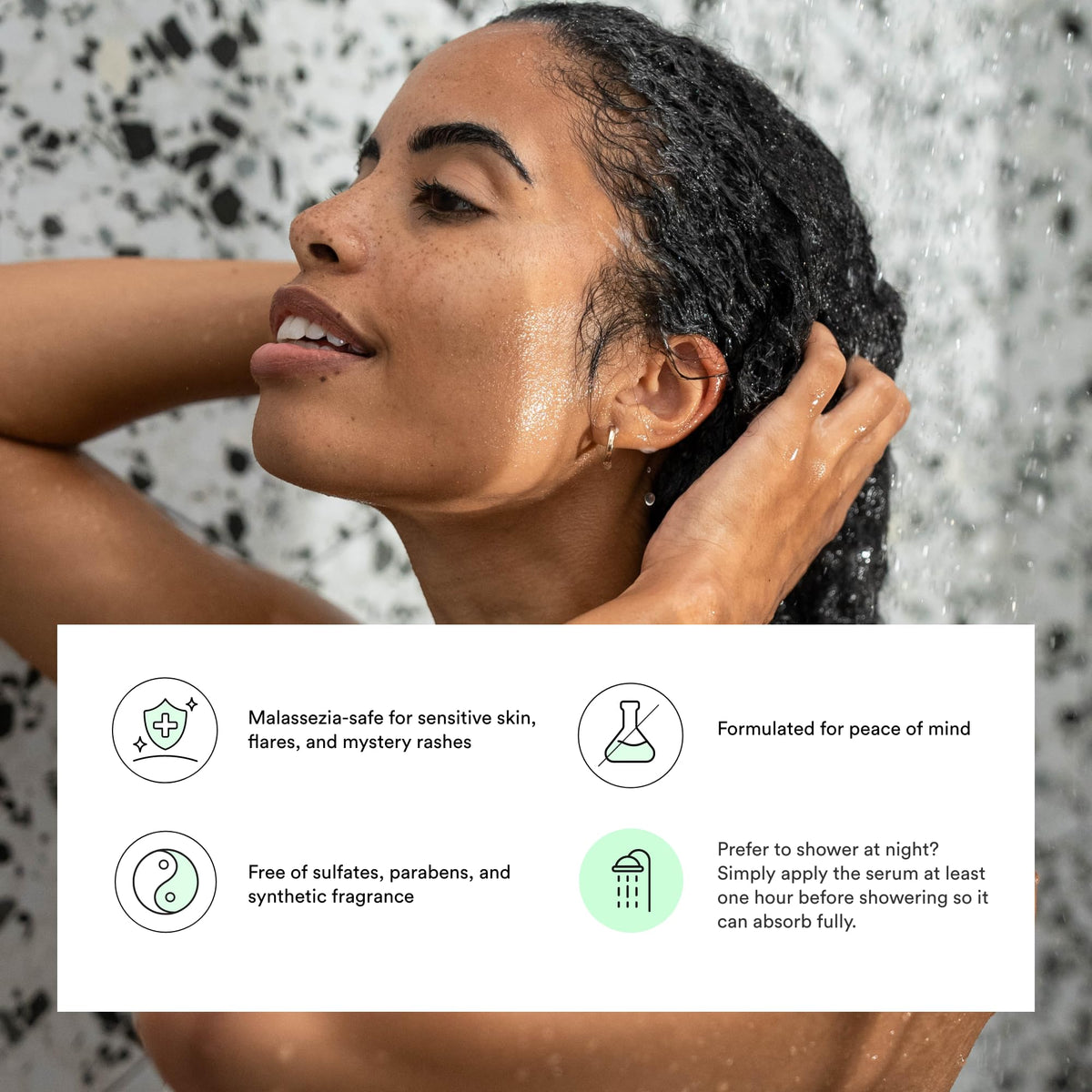 Dermazen bottle and pump close-up highlighting label clarity and ease