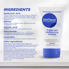 Dermend being applied to hand to demonstrate moisturization benefit