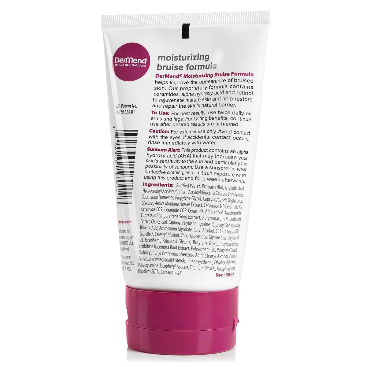 Dermend on bathroom vanity in lifestyle scene implying routine use benefit