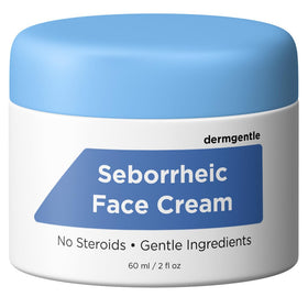 Dermgentle front tube packaging showing product name and calming design, easy identification benefit