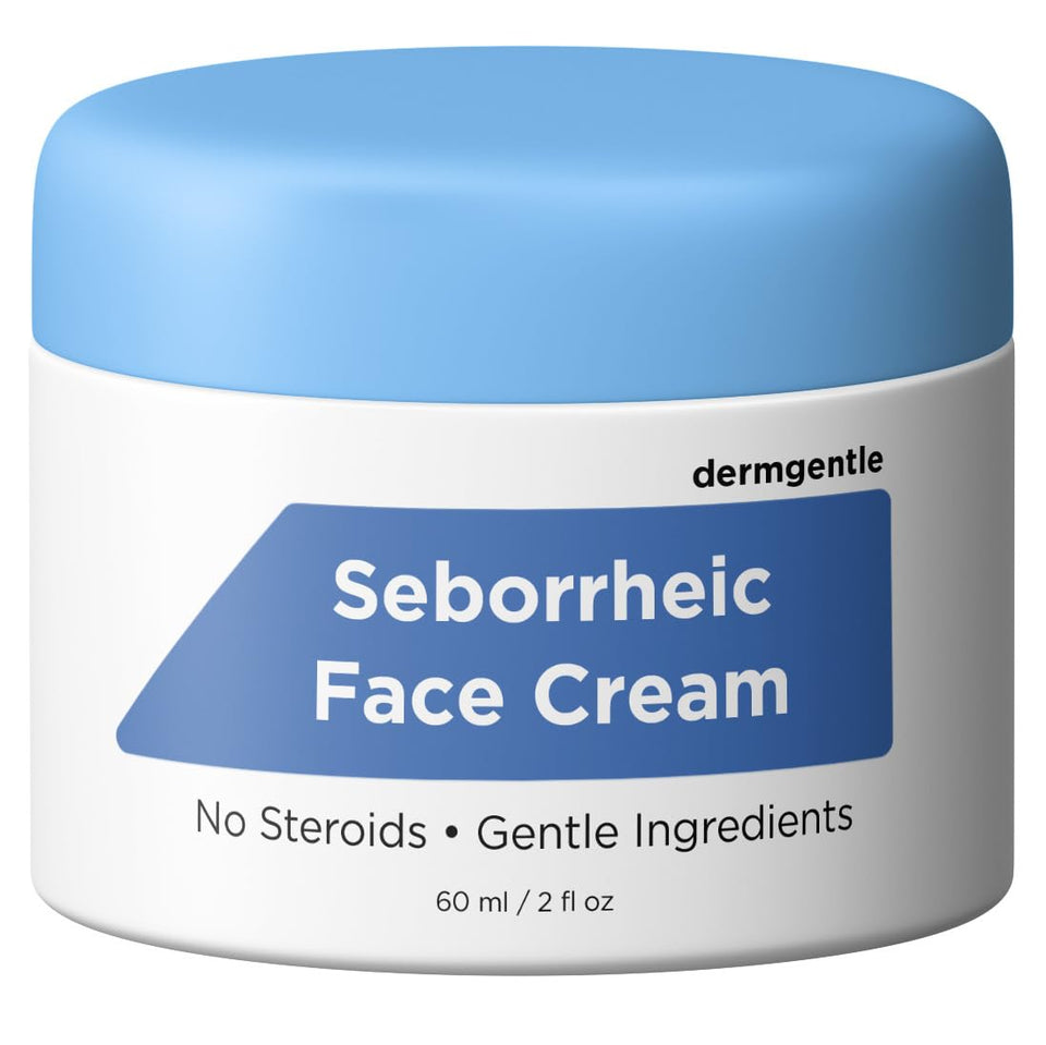 Dermgentle front tube packaging showing product name and calming design, easy identification benefit