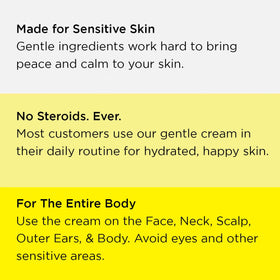 Dermgentle label closeup with NDC and ingredients, giving clear product information and transparency benefit