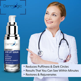 Dermlogic close-up texture of serum showing lightweight fast-absorbing film