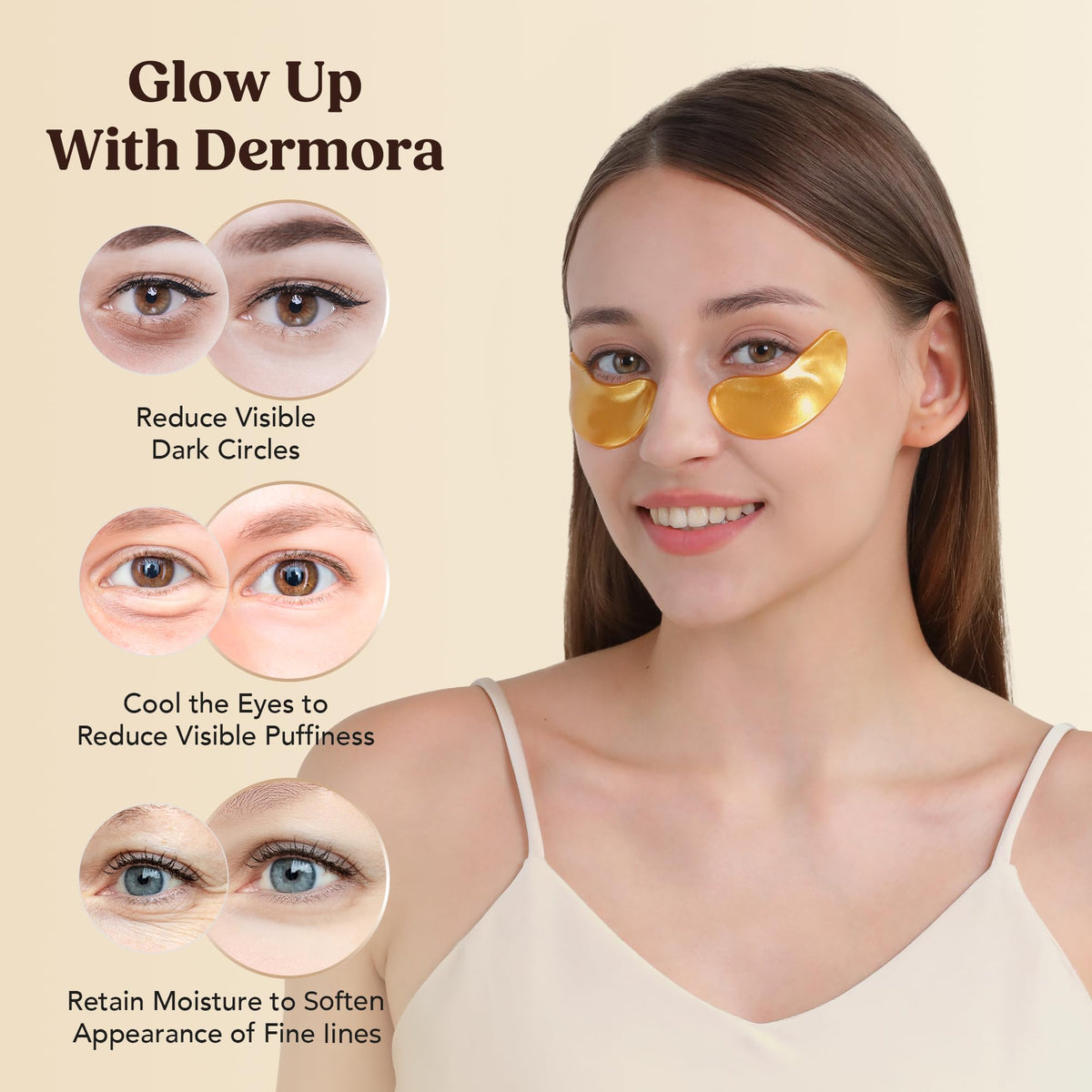 DERMORA patch held in hand to show size and easy application