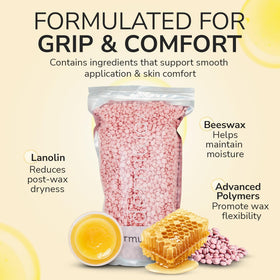 Dermwax in-use on bikini area demonstrating targeted removal and professional results