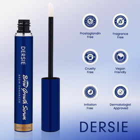 Dersie precision applicator detail for accurate brow-targeted application benefits
