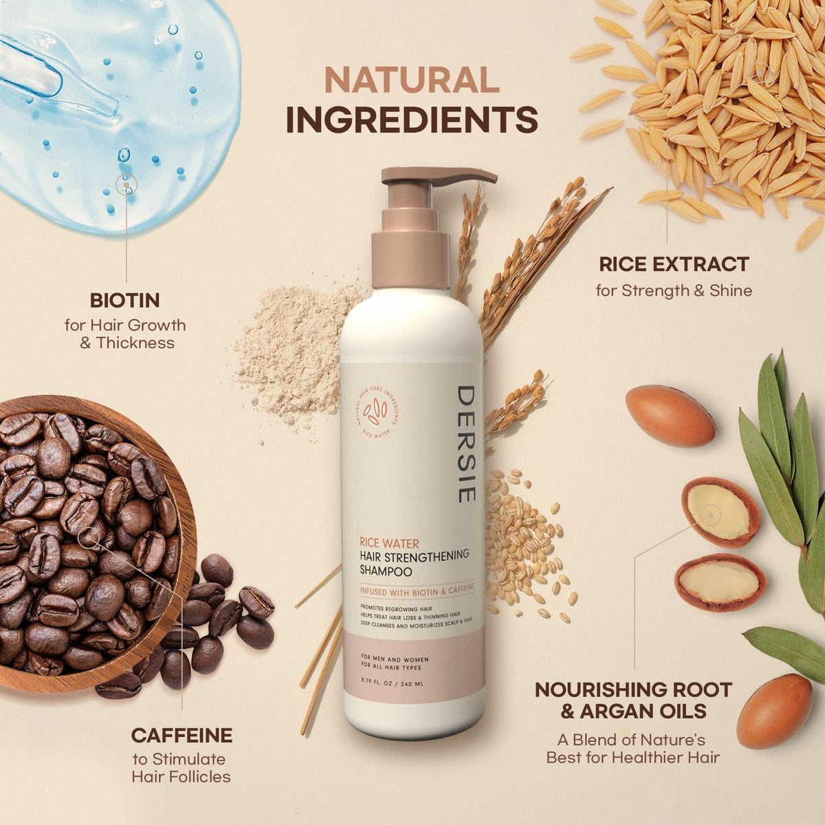 Dersie shampoo lather texture demonstrating gentle cleansing and volume boost