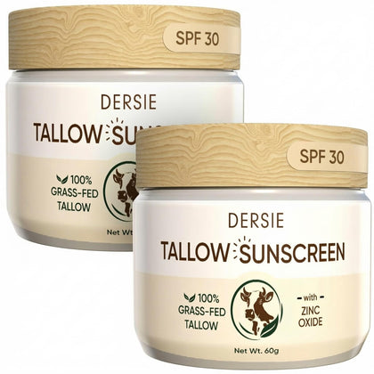 Dersie front packaging showing SPF 30 mineral protection and compact tin benefit