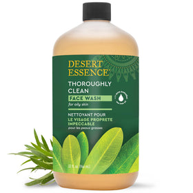 Desert Essence front bottle view shows full 32oz size and brand clarity