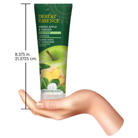Desert Essence bottle label detail showing ingredient callouts and clean formulation