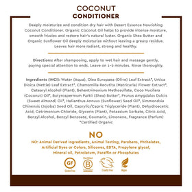 Desert Essence back label close-up highlighting ingredient list and transparency