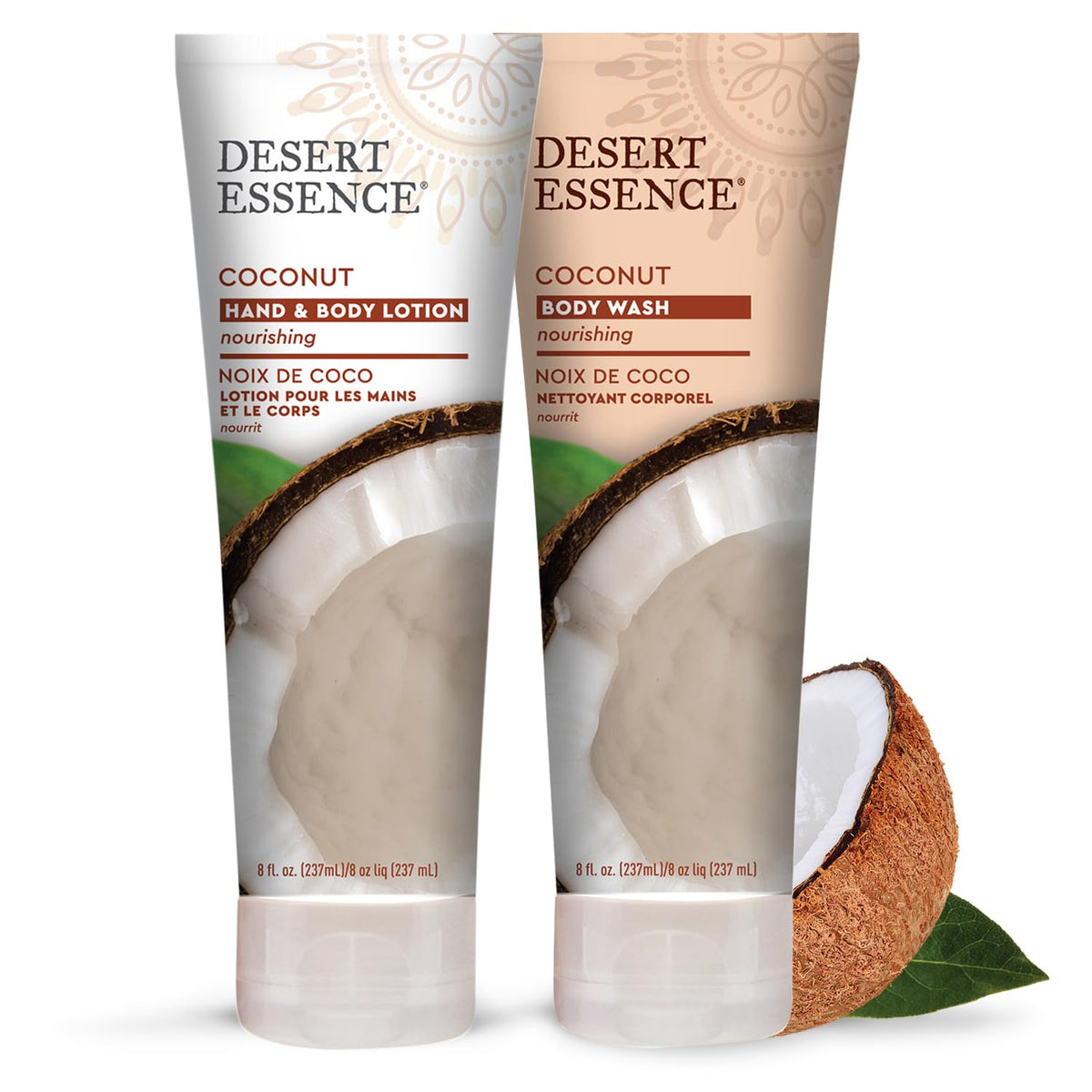 Desert Essence lotion on bathroom shelf showing everyday hydration ritual