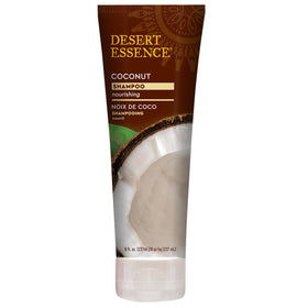 Desert Essence close-up of pump and cap highlighting easy dispensing