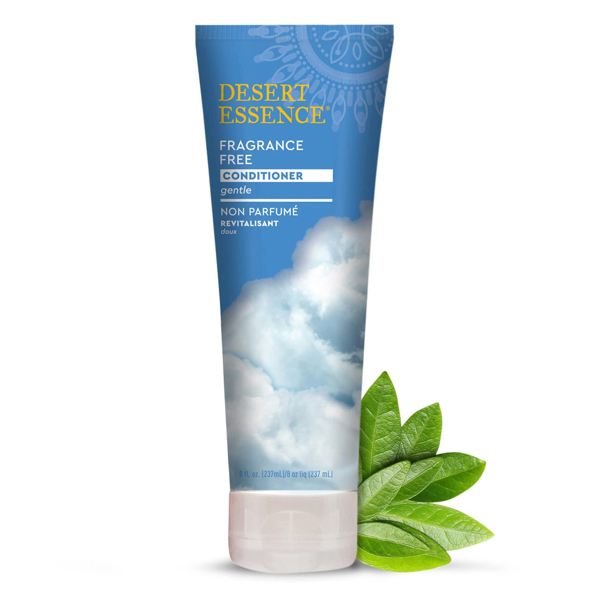 Desert Essence front packaging showing clean label and unscented benefit
