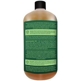 Desert Essence on bathroom vanity suggesting daily AM and PM routine