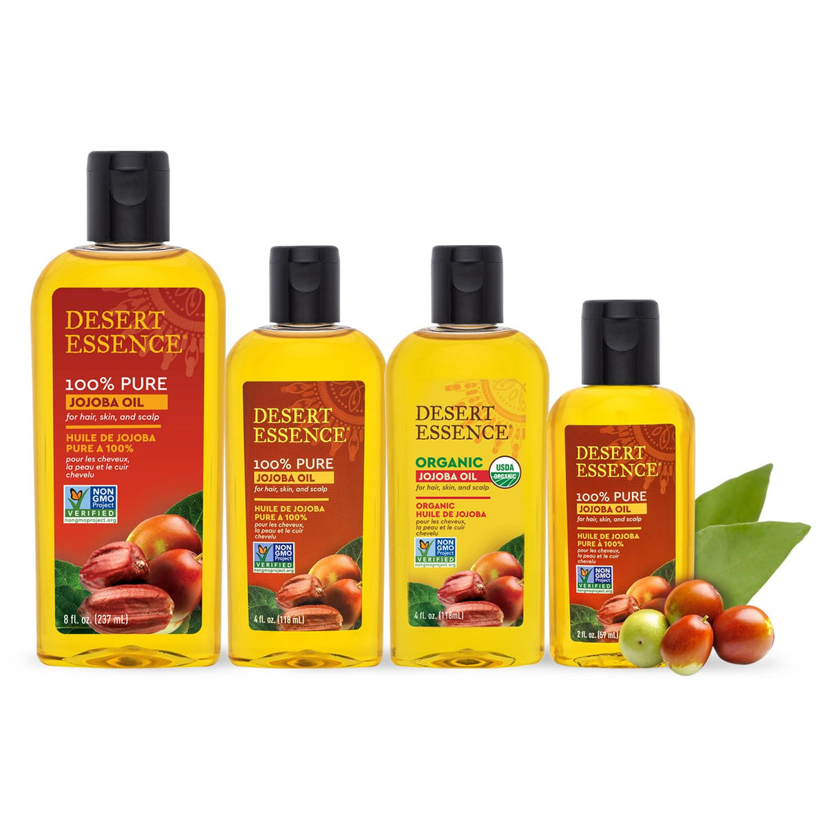 Desert Essence bottle on bathroom vanity evoking clean natural self‑care