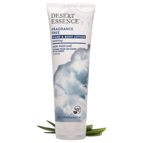 Desert Essence pump dispenser detail for easy, no-mess application and controlled amount