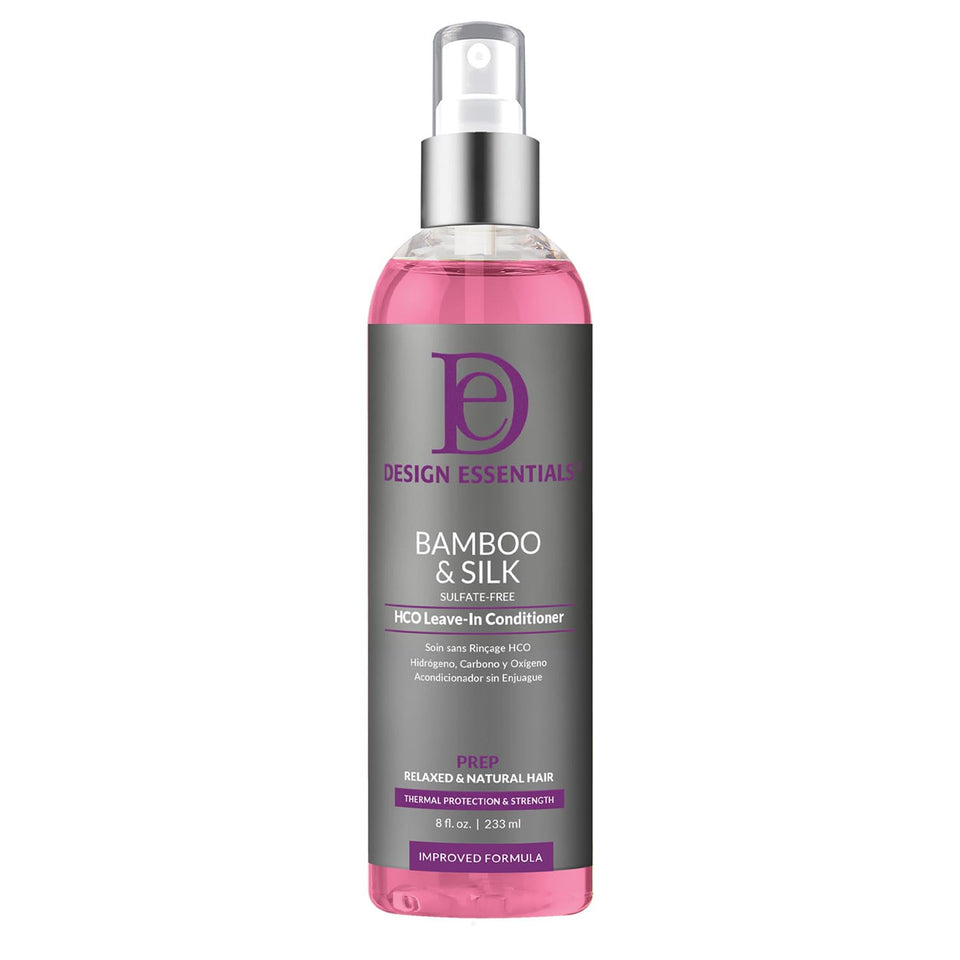 Design Essentials front packaging showing bottle and label, clear product benefit