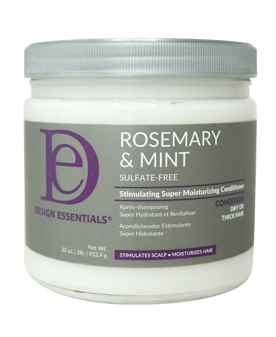 Design Essentials front packaging showing rosemary and mint benefits