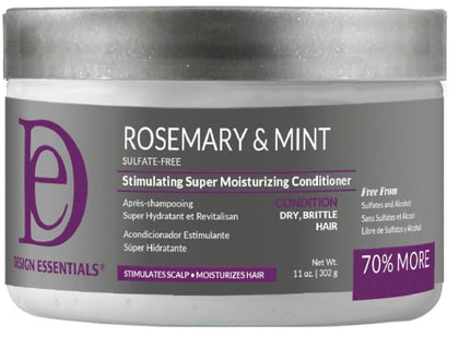 Design Essentials front packaging showing rosemary mint label and benefits