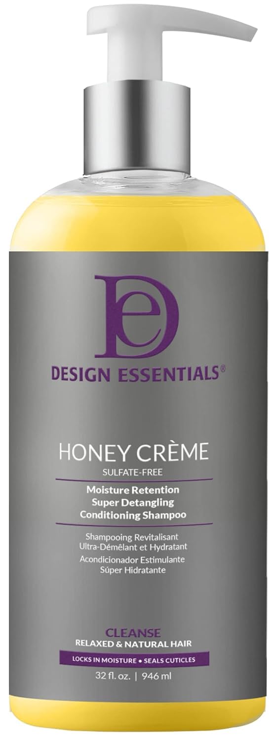 Design Essentials Honey Creme front bottle showing volume and clear labeling for easy identification