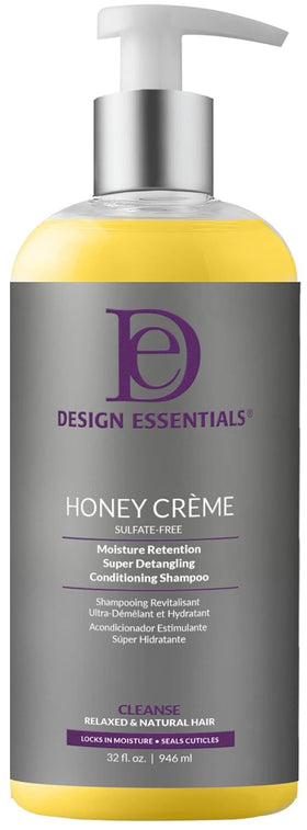 Design Essentials Honey Creme front bottle showing volume and clear labeling for easy identification