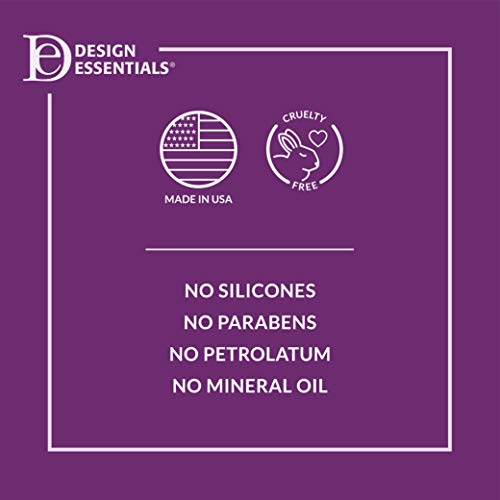 Design Essentials bottle on bathroom shelf showing professional-sized value