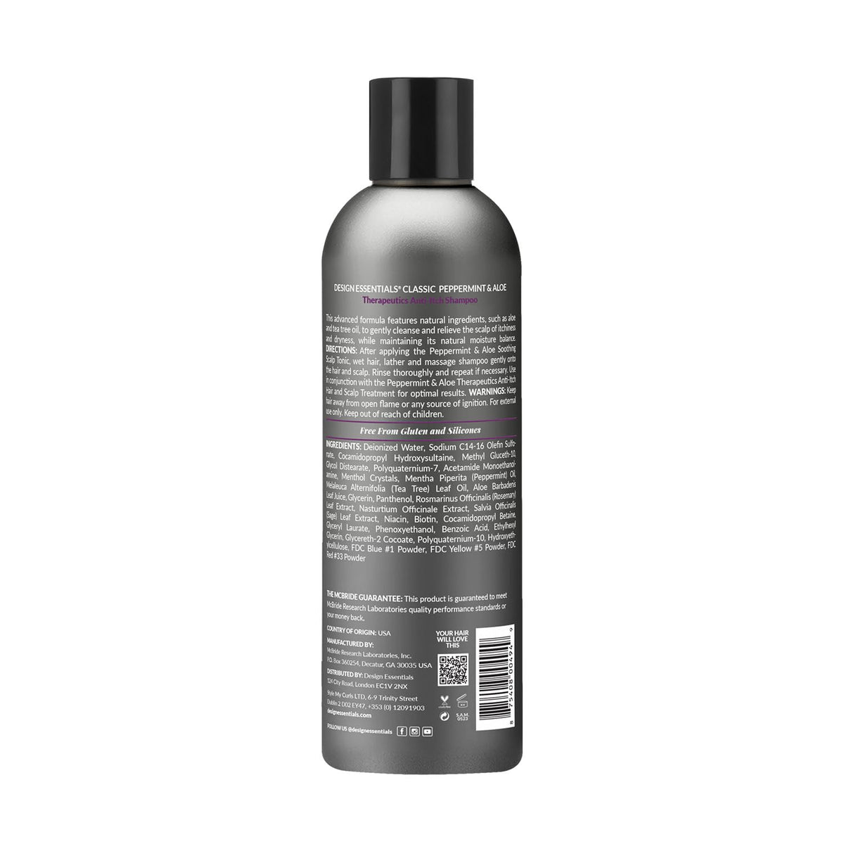 Design Essentials shampoo being poured and lathered for quick cooling relief