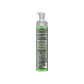 Design Essentials mousse texture close-up shows light, airy foam