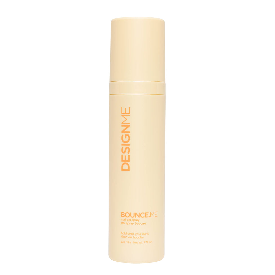 Design.Me BOUNCE.ME front bottle view showing size and branding, highlights portability and style