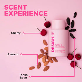 Design.Me PUFF.ME foamy lather close-up demonstrating gentle cleansing