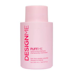 Design.Me PUFF.ME front bottle showing lightweight volumizing benefits