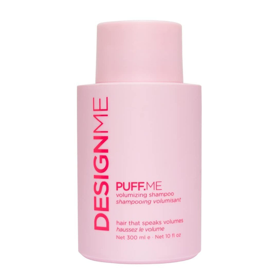 Design.Me PUFF.ME front bottle showing lightweight volumizing benefits