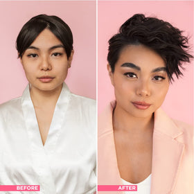 Design.Me PUFF.ME on curly hair adding root lift and defined body